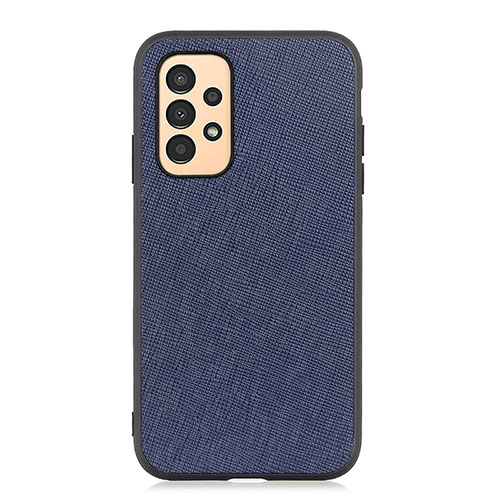 Soft Luxury Leather Snap On Case Cover B03H for Samsung Galaxy A13 4G Blue