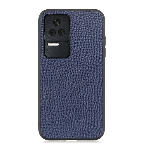 Soft Luxury Leather Snap On Case Cover B03H for Xiaomi Redmi K40S 5G Blue