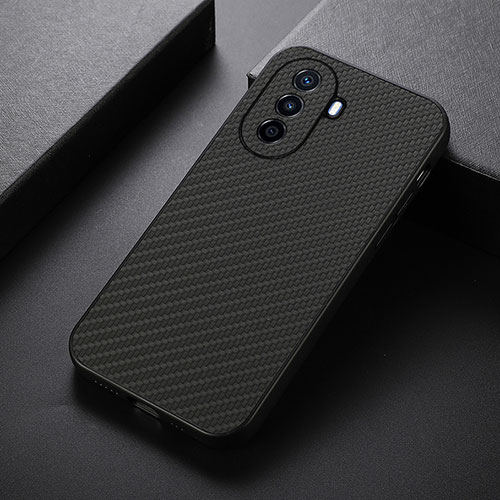 Soft Luxury Leather Snap On Case Cover B05H for Huawei Enjoy 50 Black