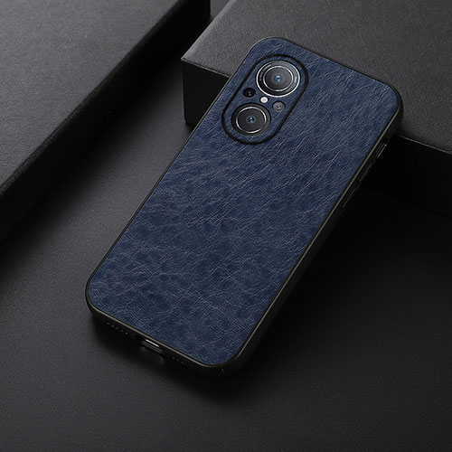 Soft Luxury Leather Snap On Case Cover B05H for Huawei Honor 50 SE 5G Blue