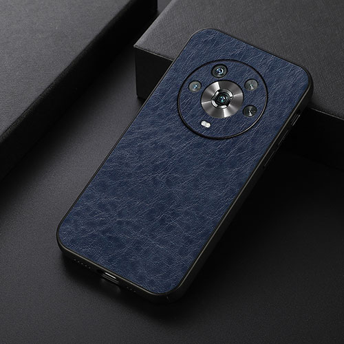 Soft Luxury Leather Snap On Case Cover B05H for Huawei Honor Magic4 5G Blue