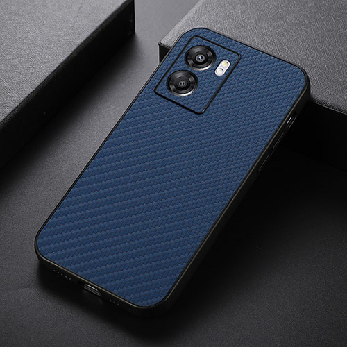 Soft Luxury Leather Snap On Case Cover B05H for OnePlus Nord N300 5G Blue