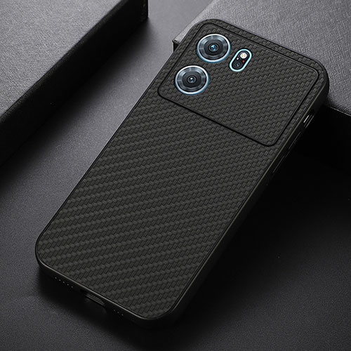 Soft Luxury Leather Snap On Case Cover B05H for Oppo K10 5G Black