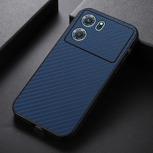 Soft Luxury Leather Snap On Case Cover B05H for Oppo K10 5G Blue