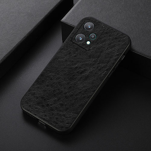 Soft Luxury Leather Snap On Case Cover B05H for Realme 9 5G Black