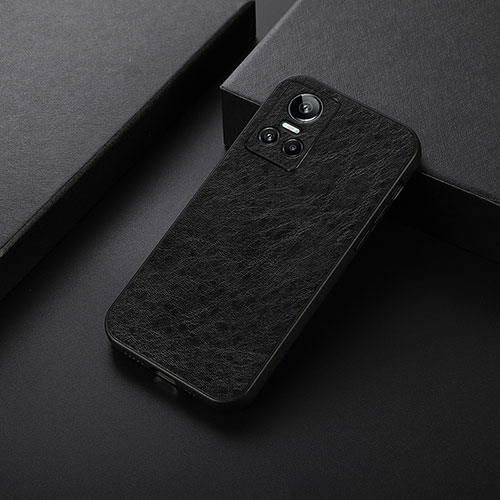 Soft Luxury Leather Snap On Case Cover B05H for Realme GT Neo3 5G Black