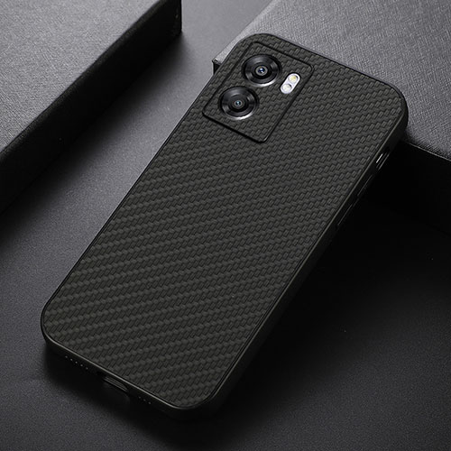 Soft Luxury Leather Snap On Case Cover B05H for Realme Q5i 5G Black