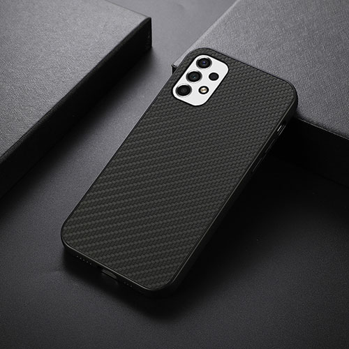 Soft Luxury Leather Snap On Case Cover B05H for Samsung Galaxy A53 5G Black