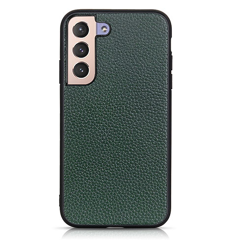 Soft Luxury Leather Snap On Case Cover B05H for Samsung Galaxy S22 Plus 5G Green