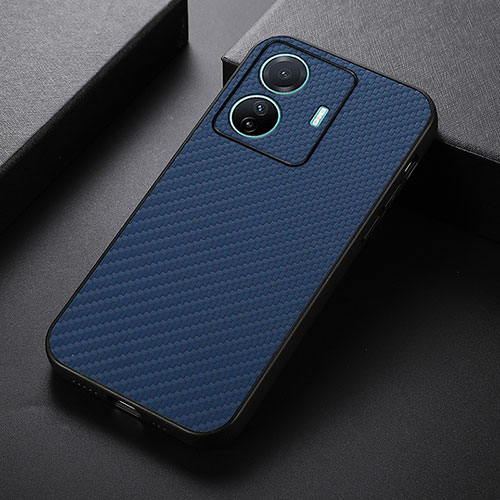 Soft Luxury Leather Snap On Case Cover B05H for Vivo T1 Pro 5G Blue