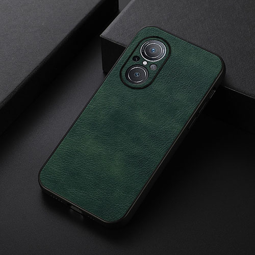 Soft Luxury Leather Snap On Case Cover B06H for Huawei Honor 50 SE 5G Green