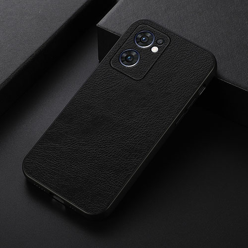 Soft Luxury Leather Snap On Case Cover B06H for OnePlus Nord CE 2 5G Black