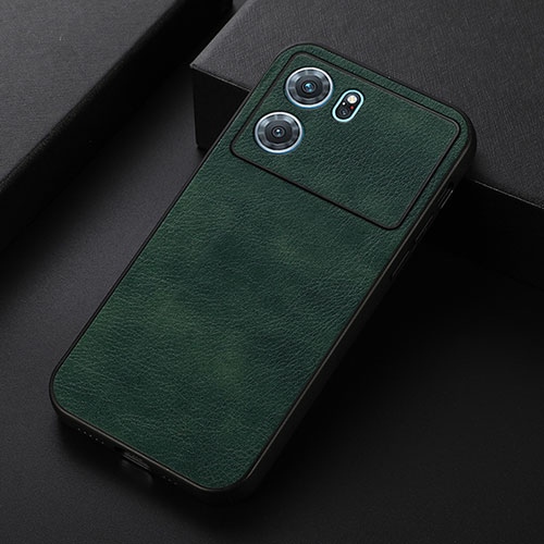 Soft Luxury Leather Snap On Case Cover B06H for Oppo K10 5G Green