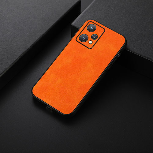 Soft Luxury Leather Snap On Case Cover B06H for Realme V25 5G Orange