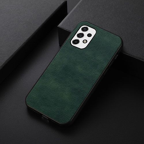 Soft Luxury Leather Snap On Case Cover B06H for Samsung Galaxy A53 5G Green
