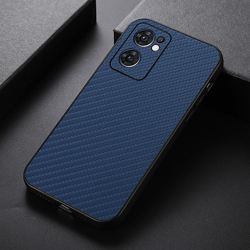 Soft Luxury Leather Snap On Case Cover B07H for OnePlus Nord CE 2 5G Blue