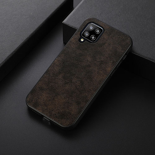 Soft Luxury Leather Snap On Case Cover B07H for Samsung Galaxy A42 5G Brown