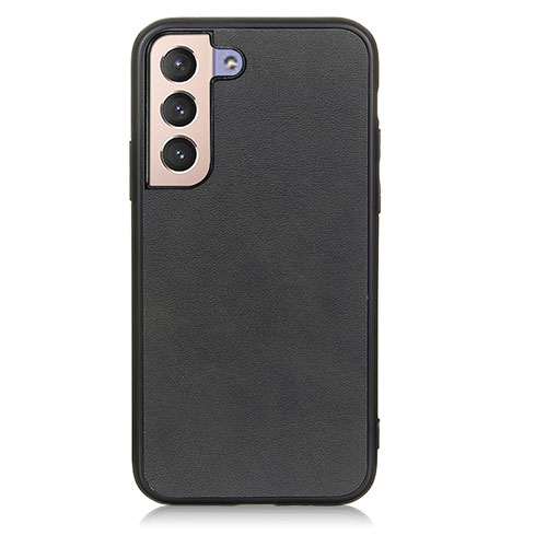 Soft Luxury Leather Snap On Case Cover B08H for Samsung Galaxy S21 5G Black