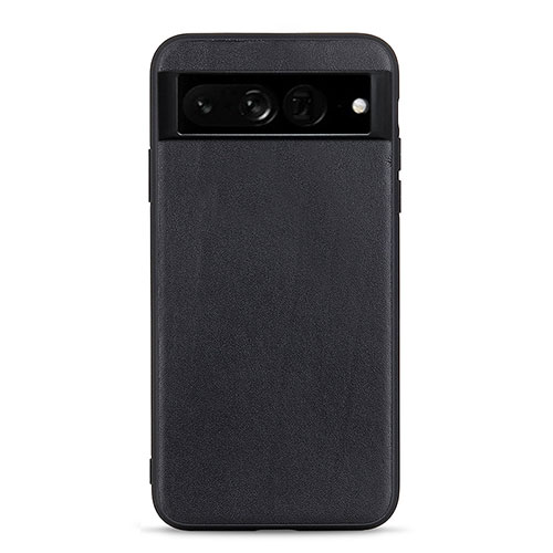 Soft Luxury Leather Snap On Case Cover B10H for Google Pixel 7 Pro 5G Black