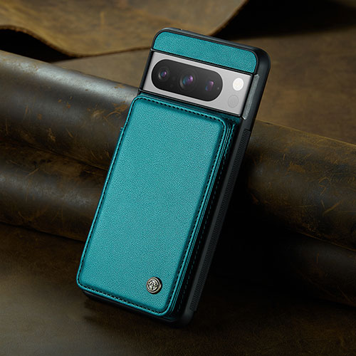 Soft Luxury Leather Snap On Case Cover C02S for Google Pixel 8 Pro 5G Green