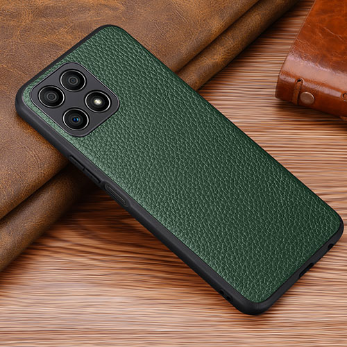 Soft Luxury Leather Snap On Case Cover DL1 for Huawei Honor X30i Green