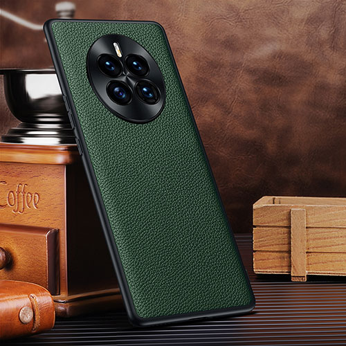 Soft Luxury Leather Snap On Case Cover DL1 for Huawei Mate 50 Green