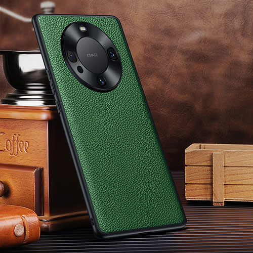 Soft Luxury Leather Snap On Case Cover DL1 for Huawei Mate 60 Green