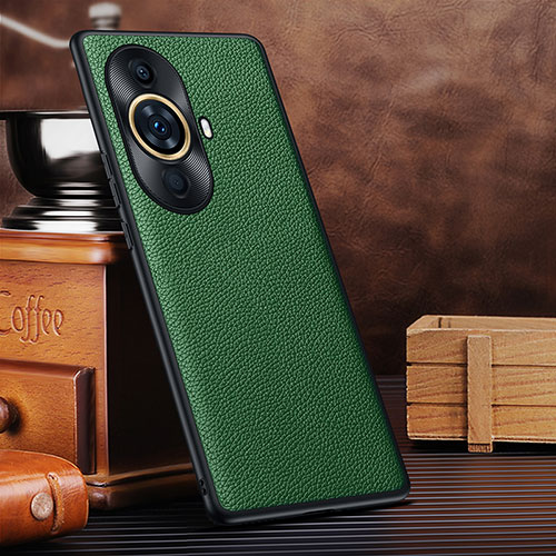 Soft Luxury Leather Snap On Case Cover DL1 for Huawei Nova 11 Ultra Green