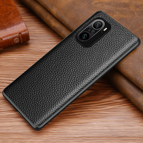 Soft Luxury Leather Snap On Case Cover DL1 for Xiaomi Mi 11i 5G Black
