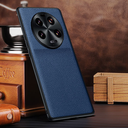 Soft Luxury Leather Snap On Case Cover DL1 for Xiaomi Mi 13 Ultra 5G Blue