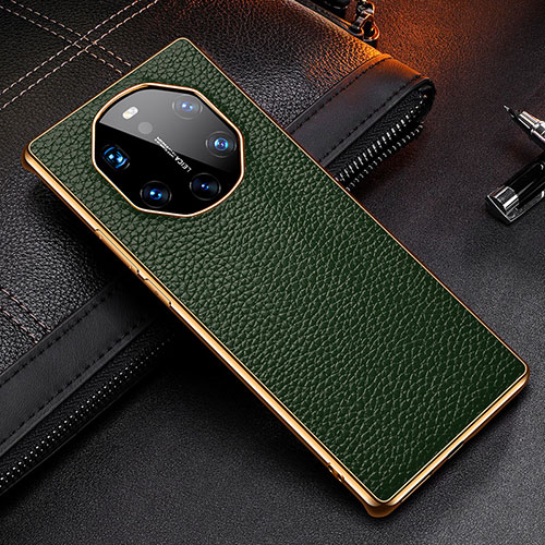 Soft Luxury Leather Snap On Case Cover DL2 for Huawei Mate 40 RS Green