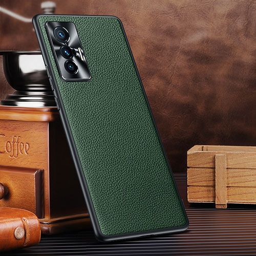 Soft Luxury Leather Snap On Case Cover DL2 for Vivo X70 5G Green
