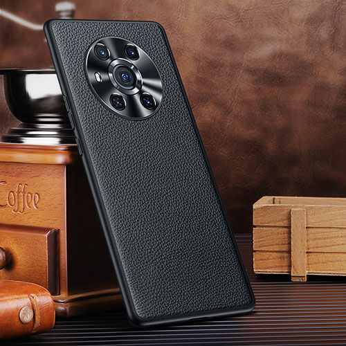 Soft Luxury Leather Snap On Case Cover DL3 for Huawei Honor Magic3 5G Black