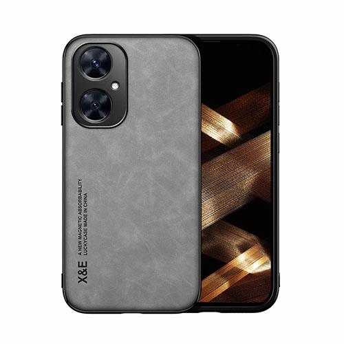 Soft Luxury Leather Snap On Case Cover DY1 for Huawei Nova 11i Gray