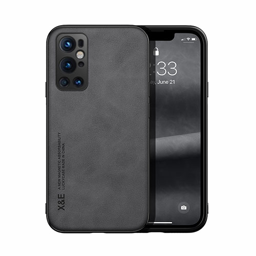 Soft Luxury Leather Snap On Case Cover DY1 for OnePlus 9 Pro 5G Black