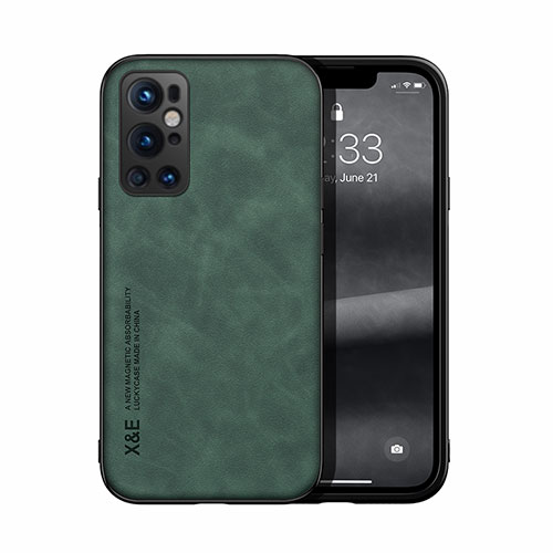 Soft Luxury Leather Snap On Case Cover DY1 for OnePlus 9 Pro 5G Green