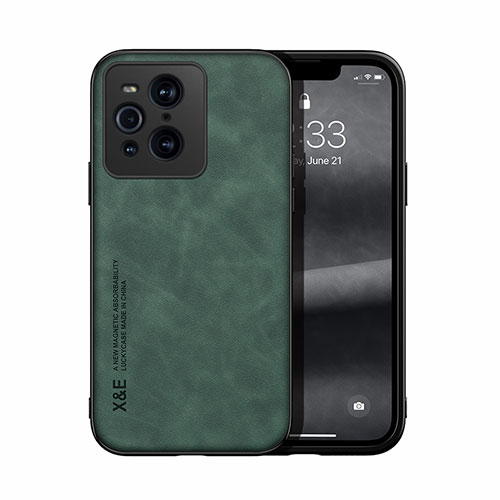 Soft Luxury Leather Snap On Case Cover DY1 for Oppo Find X3 5G Green