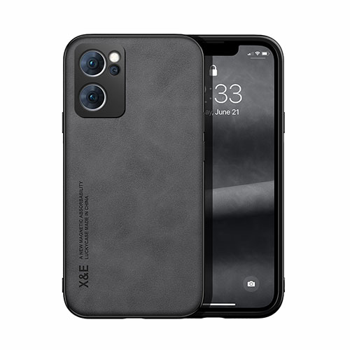 Soft Luxury Leather Snap On Case Cover DY1 for Oppo Find X5 Lite 5G Black