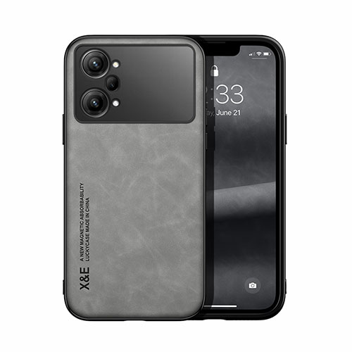 Soft Luxury Leather Snap On Case Cover DY1 for Oppo K10 Pro 5G Gray