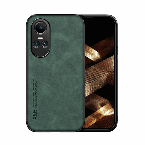 Soft Luxury Leather Snap On Case Cover DY1 for Oppo Reno10 5G Green