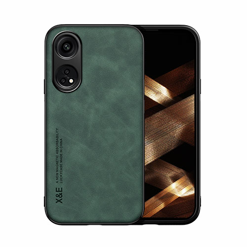 Soft Luxury Leather Snap On Case Cover DY1 for Oppo Reno8 T 4G Green