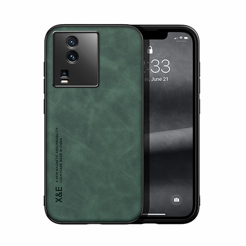 Soft Luxury Leather Snap On Case Cover DY1 for Vivo iQOO Neo7 SE Green