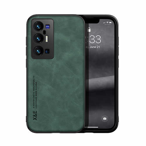 Soft Luxury Leather Snap On Case Cover DY1 for Vivo X70 Pro+ Plus 5G Green