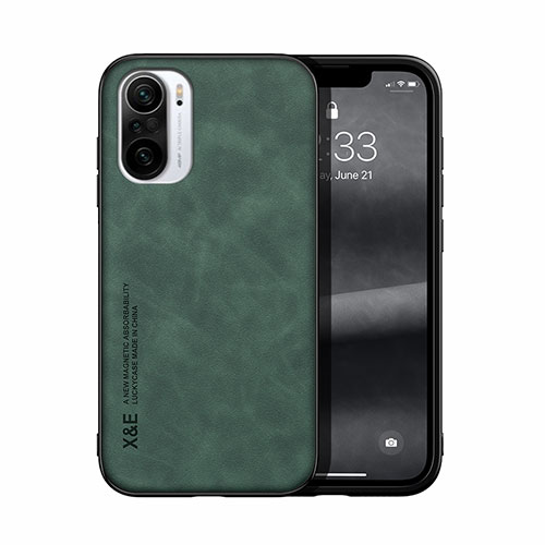 Soft Luxury Leather Snap On Case Cover DY1 for Xiaomi Mi 11i 5G Green