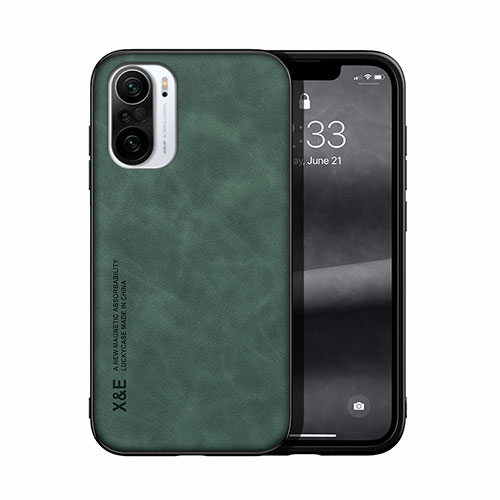 Soft Luxury Leather Snap On Case Cover DY1 for Xiaomi Mi 11X Pro 5G Green