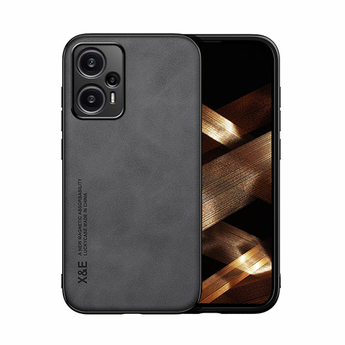 Soft Luxury Leather Snap On Case Cover DY1 for Xiaomi Poco F5 5G Black