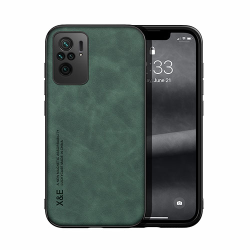 Soft Luxury Leather Snap On Case Cover DY1 for Xiaomi Redmi Note 10S 4G Green