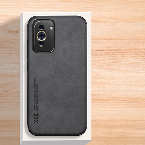 Soft Luxury Leather Snap On Case Cover DY2 for Huawei Nova 10 Black