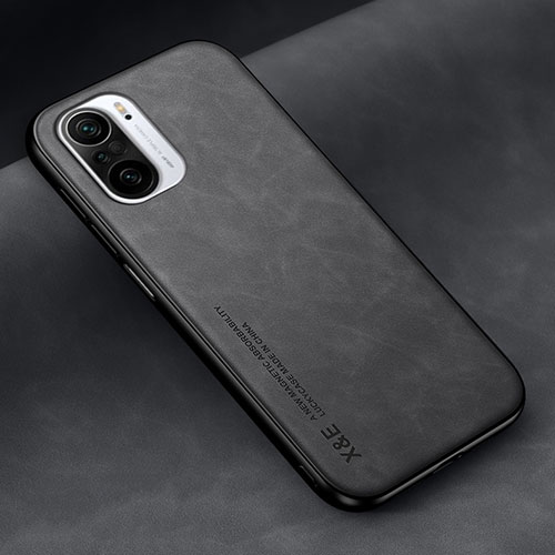 Soft Luxury Leather Snap On Case Cover DY2 for Xiaomi Poco F3 5G Black