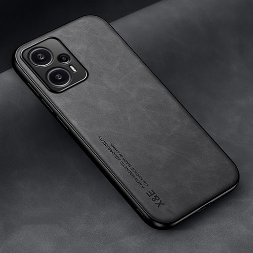 Soft Luxury Leather Snap On Case Cover DY2 for Xiaomi Poco F5 5G Black